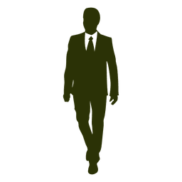 Geschäftsmann gehen Silhouette 3 PNG-Design