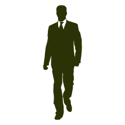 Businessman walking silhouette 4 PNG Design