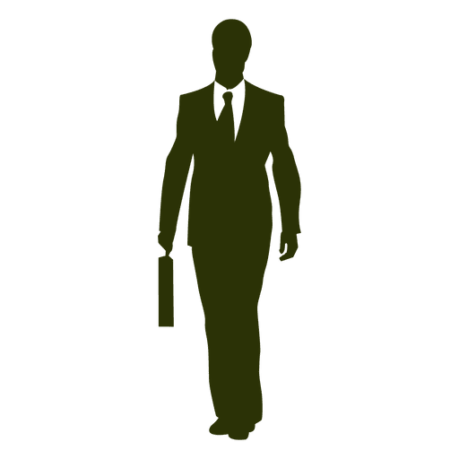 Businessman walking silhouette 5 PNG Design