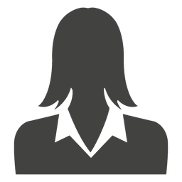 Businesswoman avatar silhouette PNG Design