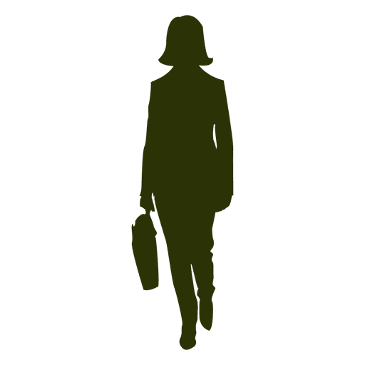 Businesswoman walking silhouette 3 PNG Design