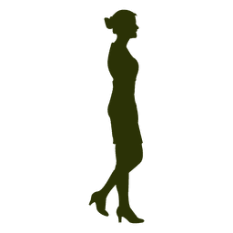 Silhueta de caminhada 6 de empresária Desenho PNG