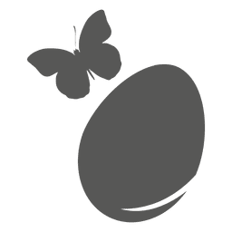 Ícone de ovo de páscoa de borboleta