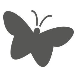 Icono de mariposa plana Transparent PNG