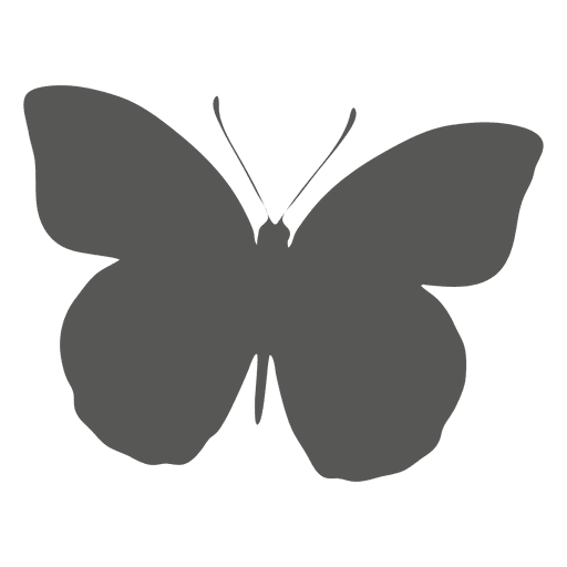 Schmetterlingsschattenbildikone PNG-Design