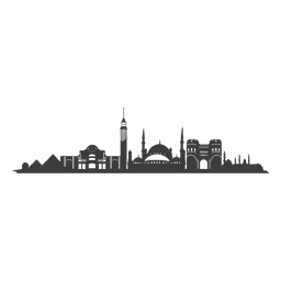 Cairo skyline silhouette PNG Design Transparent PNG