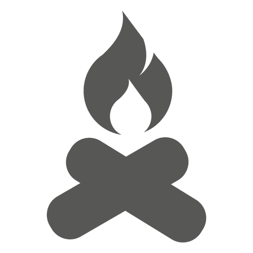 Camp fire icon PNG Design