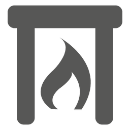 Ícone da lareira do acampamento Desenho PNG