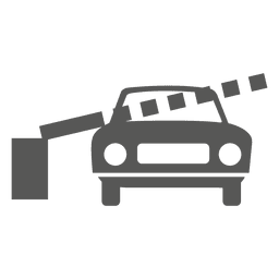Ícone de carro na barreira de pedágio Desenho PNG