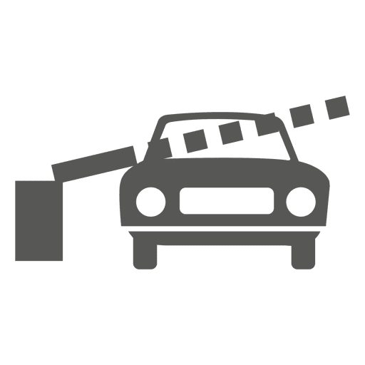 Ícone de carro na barreira de pedágio Desenho PNG