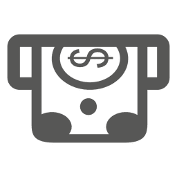 Tarjeta insertada en el icono de cajero automático Diseño PNG