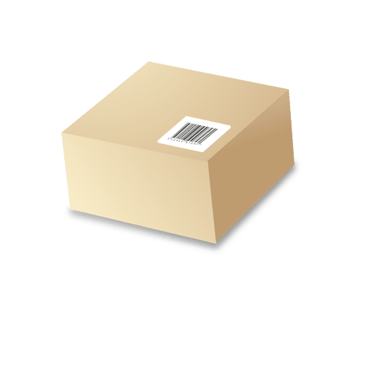 Karton mit Codebars 1 PNG-Design