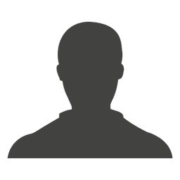 Casual male avatar silhouette