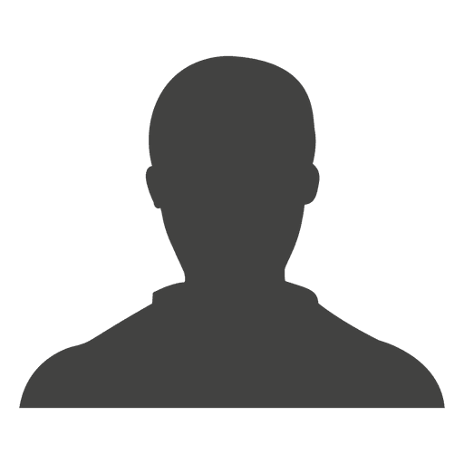 Casual male avatar silhouette