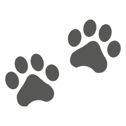 Cat footprint icon Transparent PNG