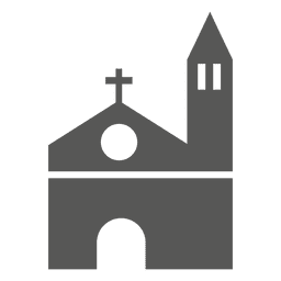 Catholic church building icon