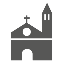 Icono de edificio de la iglesia católica Diseño PNG