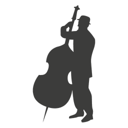 Cello musician silhouette Transparent PNG