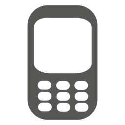 Silhueta do ícone do celular Desenho PNG