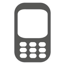 Silueta de icono de teléfono celular Transparent PNG