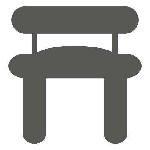 Silla con asiento blando Diseño PNG