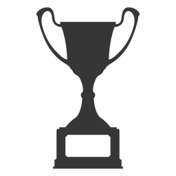 Silhueta troféu de campeão Desenho PNG