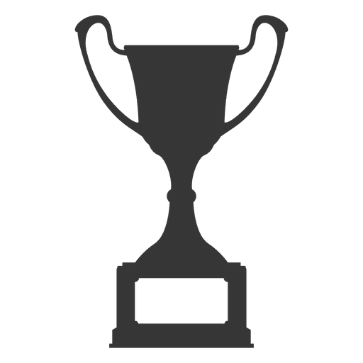 Champion trophy silhouette PNG Design