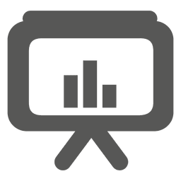 Gráfico en el icono del monitor Transparent PNG
