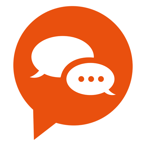 Chat bubble icon PNG Design