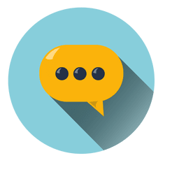 Icono de círculo de nube de chat Diseño PNG