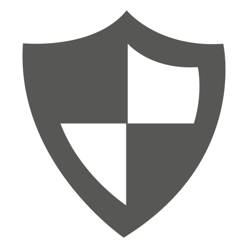 Icono de escudo marcado Diseño PNG