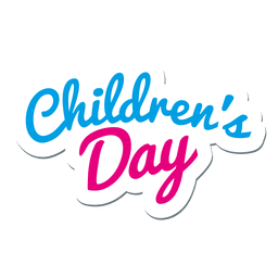Children's day logo PNG Design