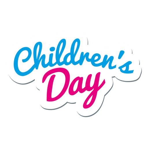 Logotipo del día del niño Diseño PNG