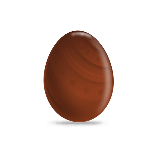 Chocolate Lines Easter Egg PNG & SVG Design For T-Shirts