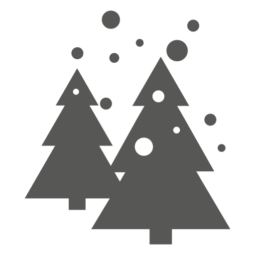 Christmas trees icon - Transparent PNG & SVG vector file