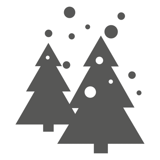 Weihnachtsbäume Ikone PNG-Design