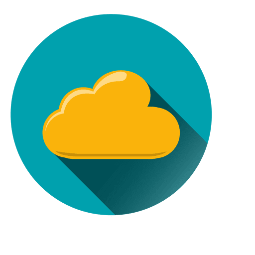 Cloud circle icon PNG Design