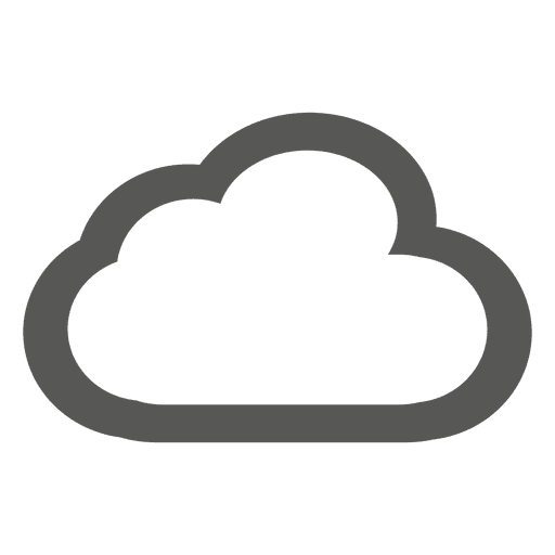 Cloud Outline Icon Transparent Png Svg Vector File