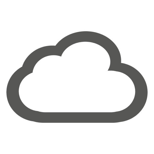 Cloud-Umriss-Symbol PNG-Design