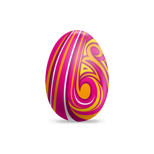 Colorful painted easter egg PNG Design