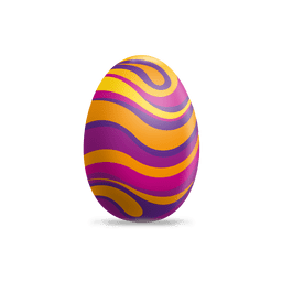 Colorful wavy easter egg 1 PNG Design Transparent PNG