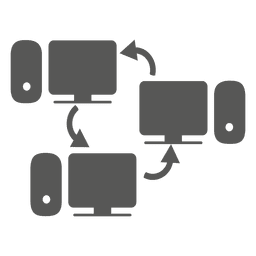 Symbol für Computernetzwerke PNG-Design