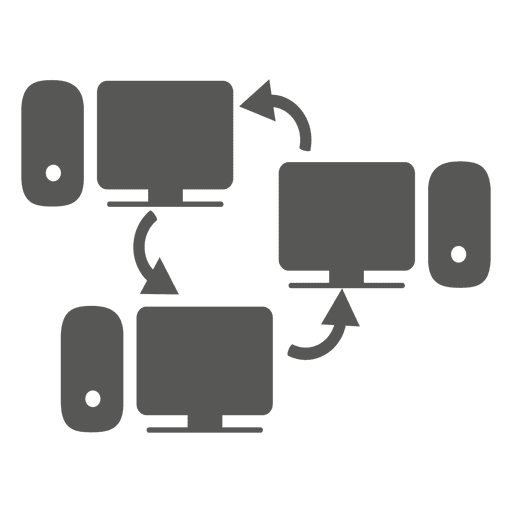 Computer networking icon PNG Design