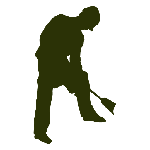 Construction worker silhouette PNG Design