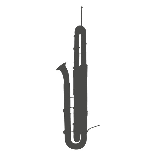 Contrabassoon silhouette PNG Design