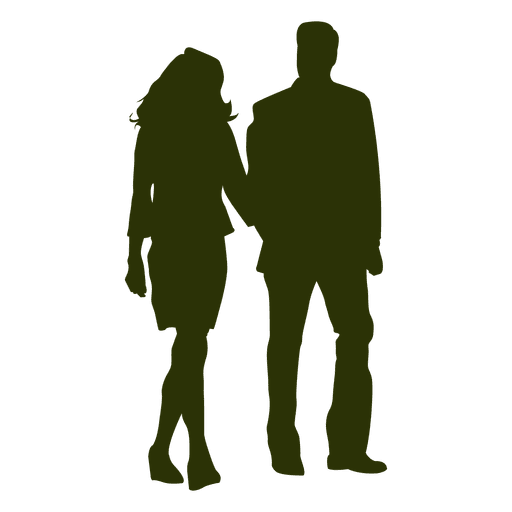 Couple silhouette 4 PNG Design