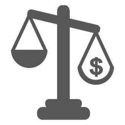 Ícone de julgamento de escala de tribunal Desenho PNG