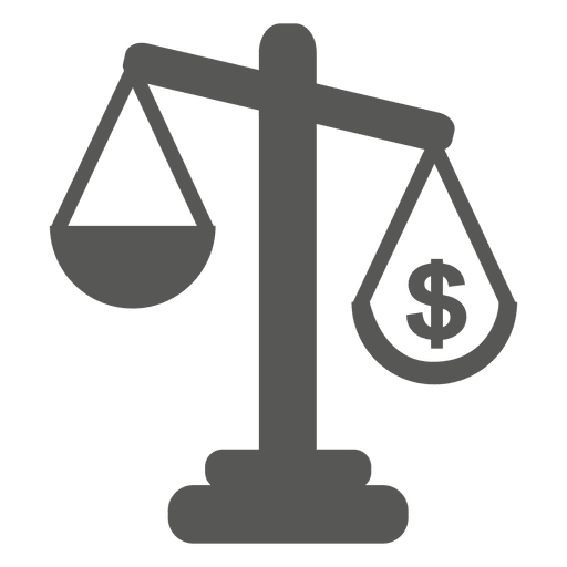 Court scale judgement icon PNG Design