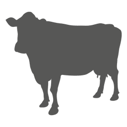 Ícone plano de vaca Desenho PNG