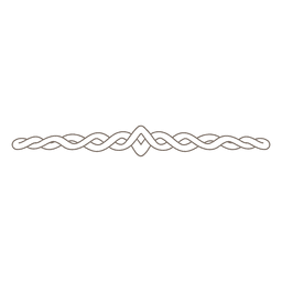 Creative spiral line divider PNG Design
